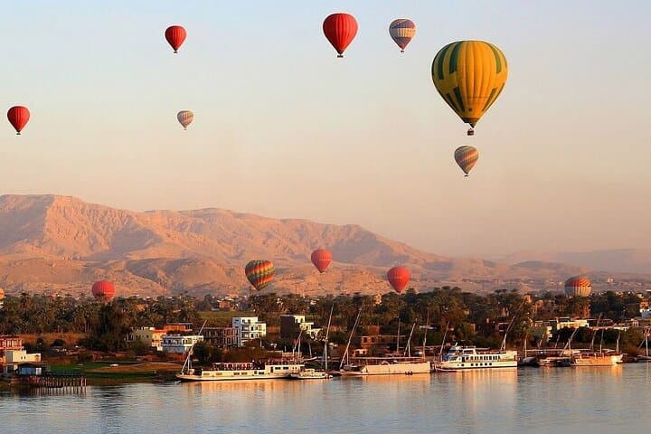Hot Air Balloon Ride in Luxor in the Morning
