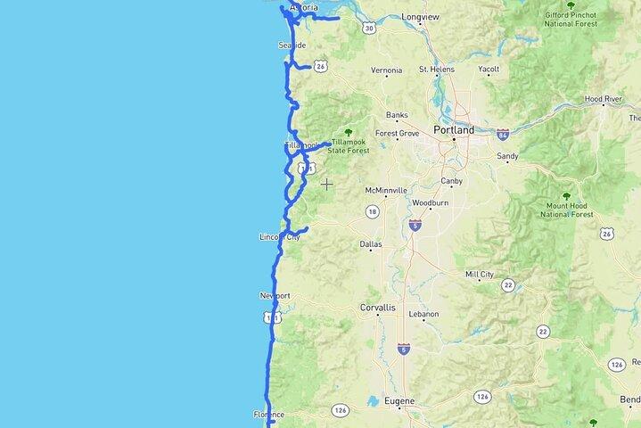 Zelfgeleide audiotour langs de kust van Oregon