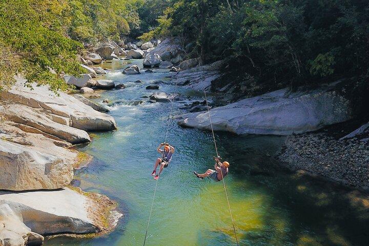 Puerto Vallarta Bedste Zipline Canopy + Tequila og Speed Boat Ride