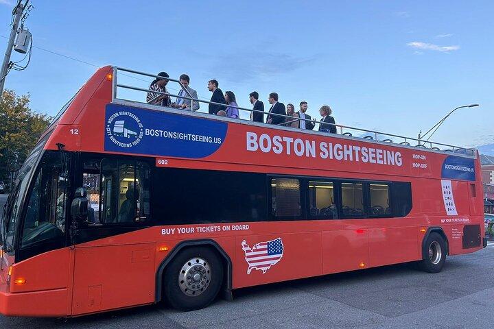 Boston Sightseeing Single Ride Pass Med Double Decker Tour Bus