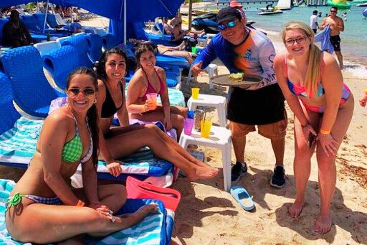 Bästa Cozumel Beach dagspass + mat + dryck San Francisco Beach