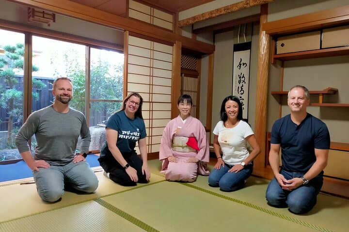 Kyoto near Fushimiinari Wagashi making&Small Group Tea Ceremony