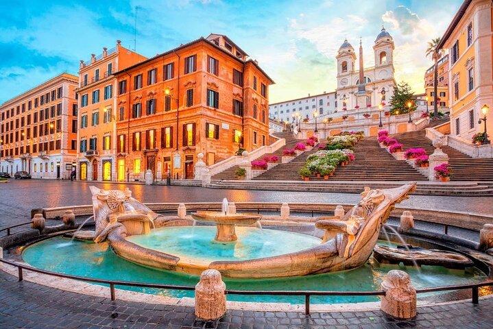 Transferência privada do aeroporto Fiumicino com tour de 3 horas em Roma