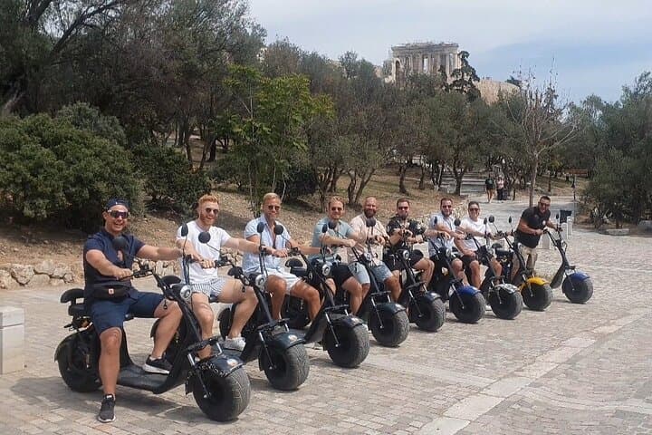 Athens: Premium Guided E-Scooter Tour in Acropolis Area