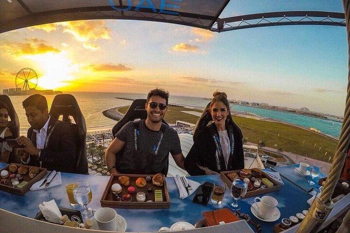 Diner in de lucht bij Dubai Marina