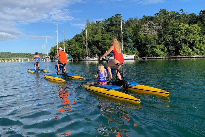 Hidrobike Harbor Tour, Reef Snorkel & Private Island Beach Break