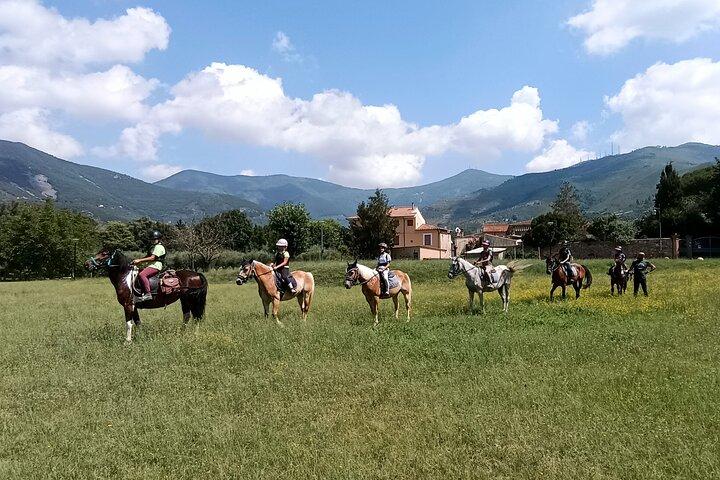 Horseback riding and aperitif 2 hours for beginners