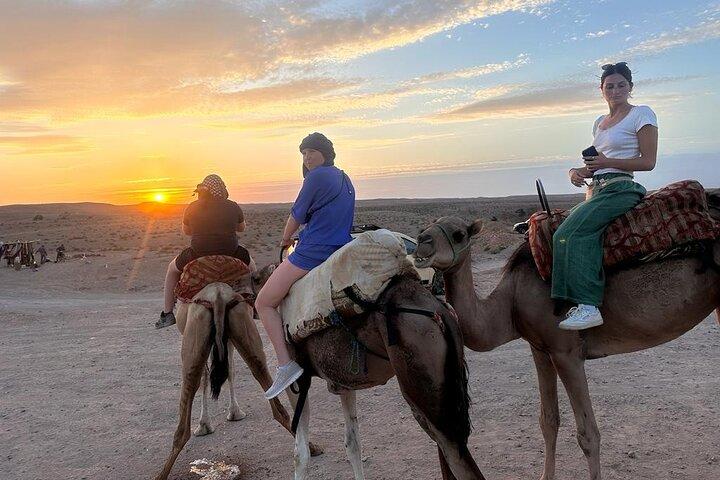 Camel ride through agafay desert