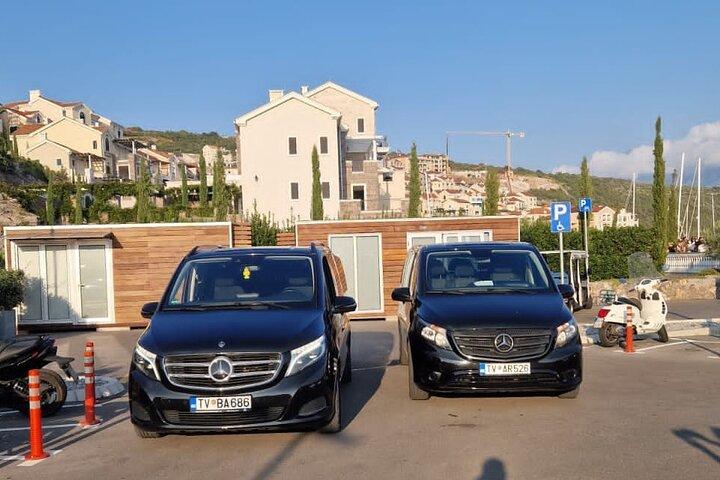 Privat transfer fra Sveti Stefan til Tivat lufthavn