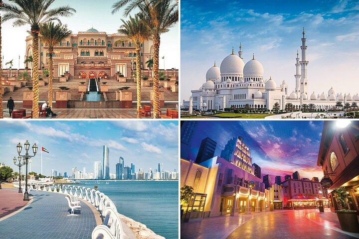 Stadstour van Dubai naar Abu Dhabi met toegangsbewijs voor Ferrari World