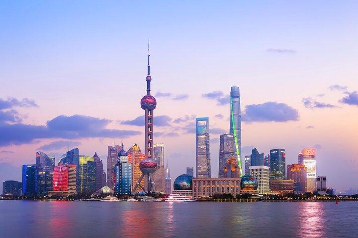 Private Night Tour van Shanghai Lujiazui en de Bund Sightseeing Tunnel