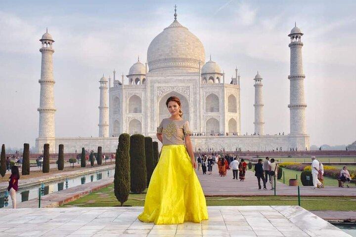 Von Jaipur nach Taj Mahal Same Day Tour mit 5-Sterne-Mittagessen