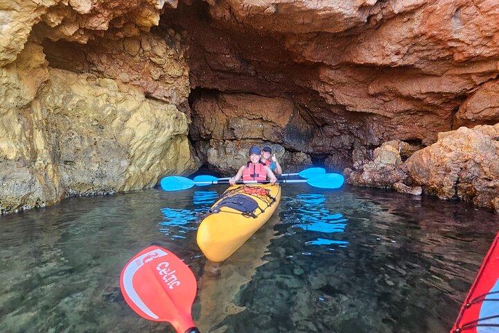 Small Group Sunset Sea Kayaking in Athens Riviera with Snorkeling