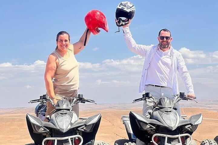 Agafay desert, quad , camel ride, luxury dinner