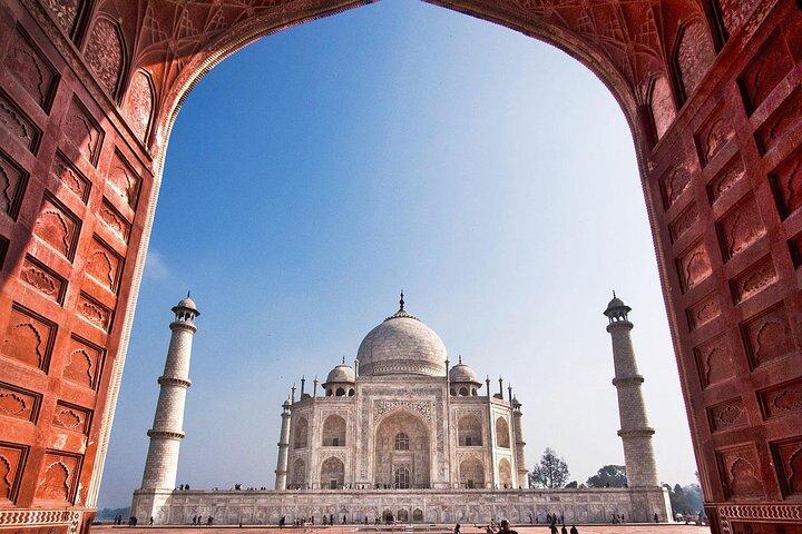 2 Tage: Taj Mahal & Agra Tour von Jaipur mit Delhi Drop