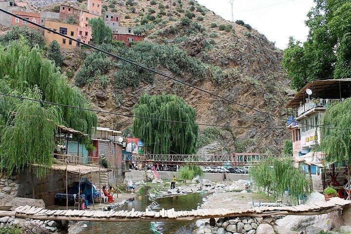 Valley Ourika and Atlas Mountains with Guide and ride Camel