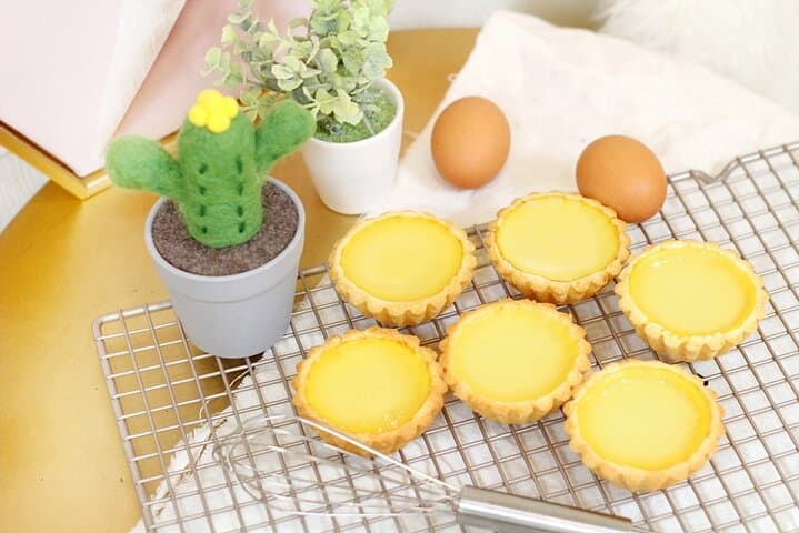 Hong Kong gourmet baking experience class: Hong Kong-style egg tart + custard mooncake
