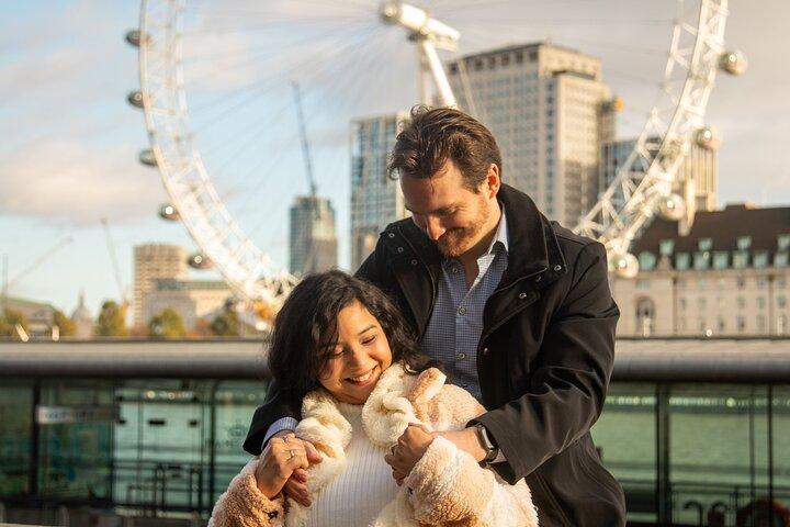 Privat fotoshoot uden for London Eye