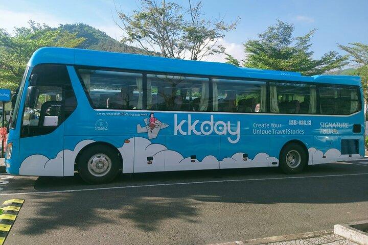 Shuttlebus til Golden Bridge - Ba na bakke fra Da Nang