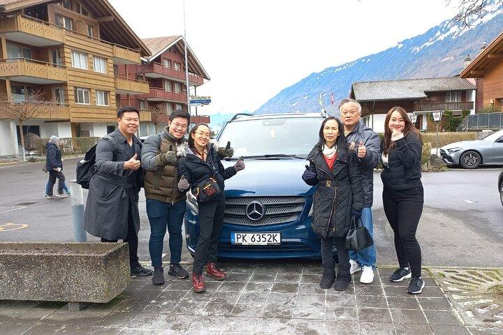 チューリッヒまたはルツェルン発、車で行く10時間のカスタマイズされたプライベート ツアー