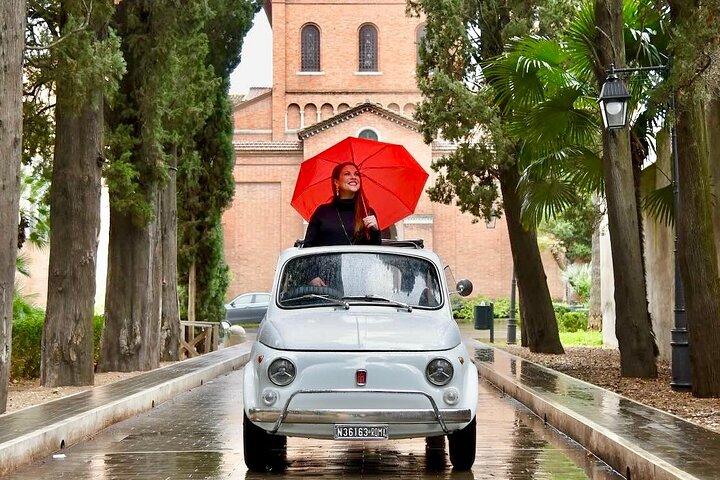 Rome Private Fiat500 Photoshoot with a Local Roman & Hotel Pickup