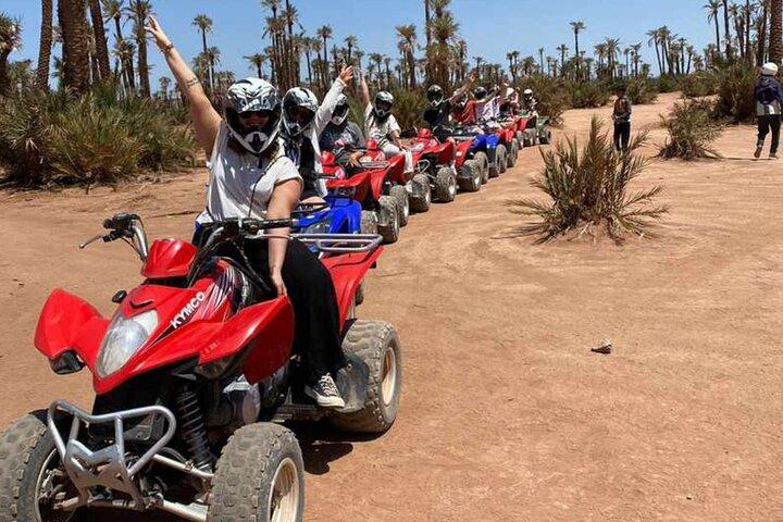 Balade en quad au désert de la palmeraie à Marrakech