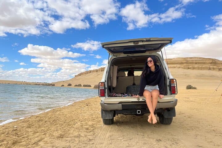 From Cairo 4x4 Safari, Camel Ride, Magic Lake, Waterfalls & Lunch