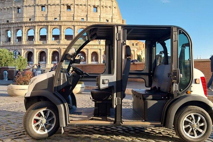 Tour privado de 3 horas Maravillas de Roma en coche de golf con recogida