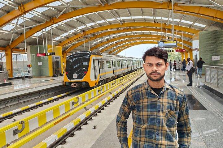 Private geführte Stadtrundfahrt durch Agra mit der U-Bahn