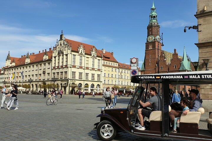 Wroclaw : visite en e-bus RETRO, 2h Gr. 3-7 personnes, guide anglais