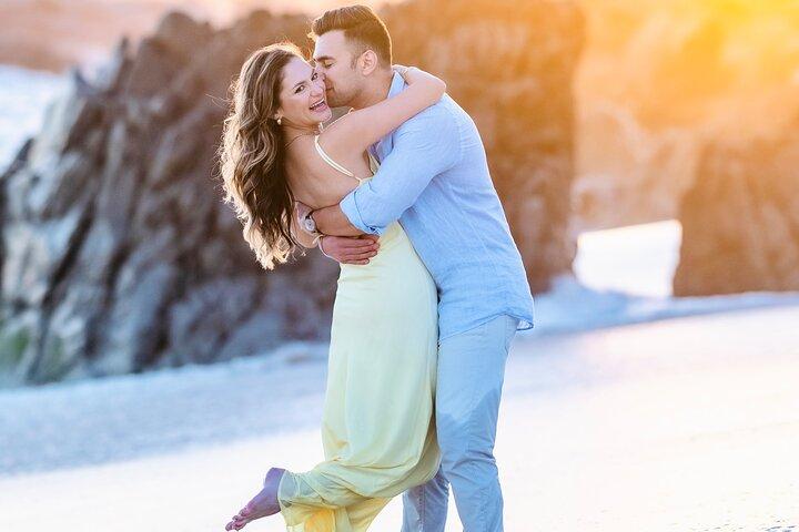 Servizio fotografico privato al tramonto sulla spiaggia di Los Cabo - Coppie - Famiglie