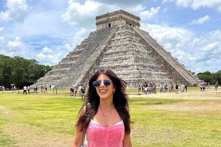 Chichen Itza, mexicansk buffet, Cenote & Valladolid guidet tur