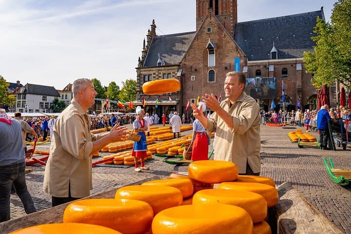 Tour to the Alkmaar Cheese market and Windmills from Amsterdam