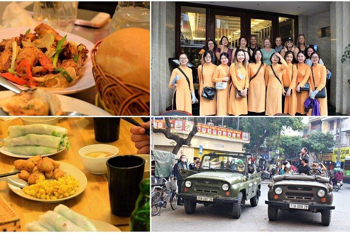 Hanoi Jeep Foodie Tour guidato da donne