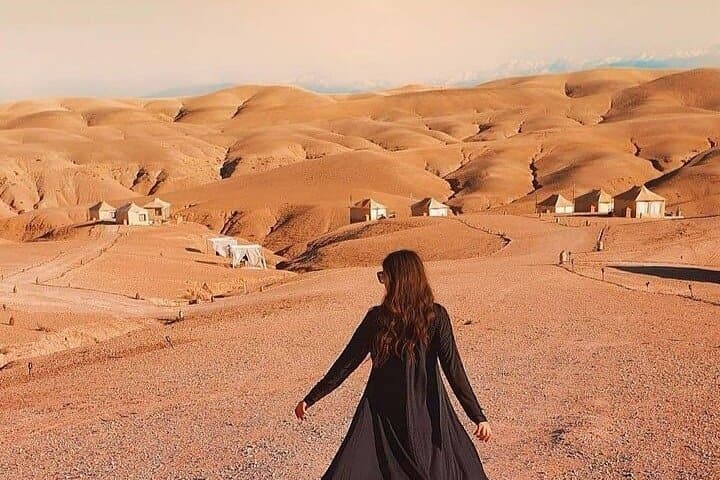 Marrakech Agafay Desert Sunset Dinner with Show and Transfer