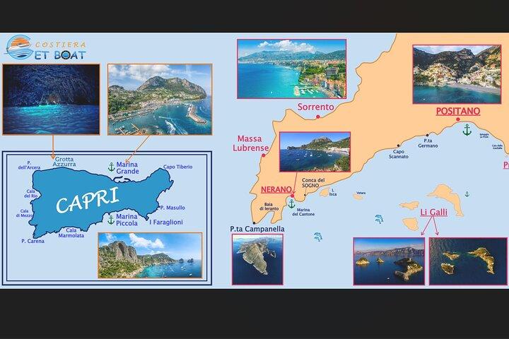 Amalfi Coast, Capri & Li Galli Islands BOAT EXCURSION