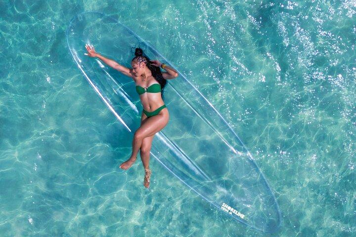 Heldere kajakfotoshoot in Montego Bay.