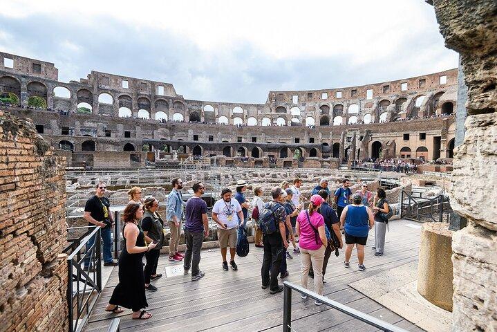 VIP Petit Groupe Colosseum Arena Étage, Forum et visite du Palatin