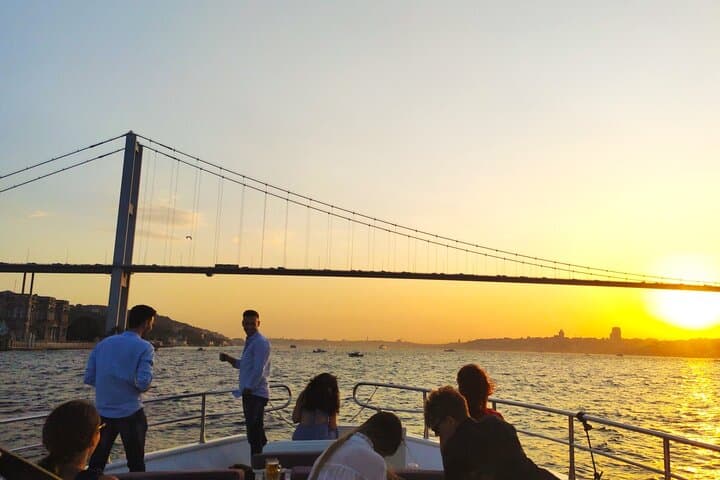 Bosphorus Sunset Cruise on Luxury Yacht with Live Guide