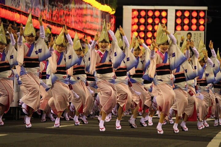 Awa Dance Festival Ticket with Car Transfer from Osaka