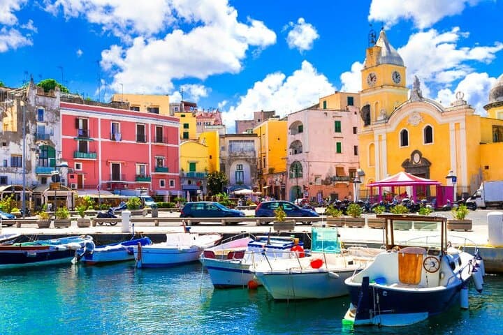 Full Day Tour to Ischia and Procida by InflatableBoat From Naples