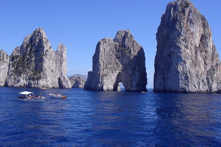 Full Day Capri & Sorrento by Inflatable Boat from Naples