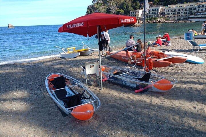 Tour in Kayak Trasparente Taormina Isola Bella