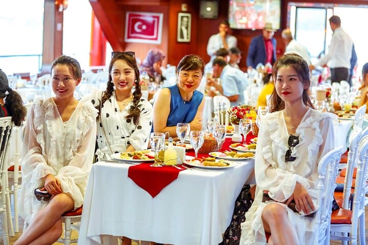 Bosphorus Dinner Cruise & Turkish Dance Shows with Private Table