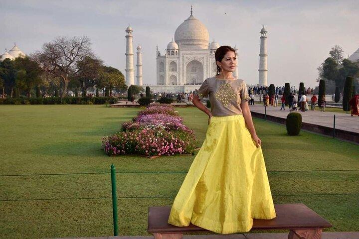 Von Jaipur nach Taj Mahal Same Day Tour mit 5-Sterne-Mittagessen