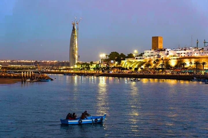 Rabat Night Tour with traditional Moroccan Dinner