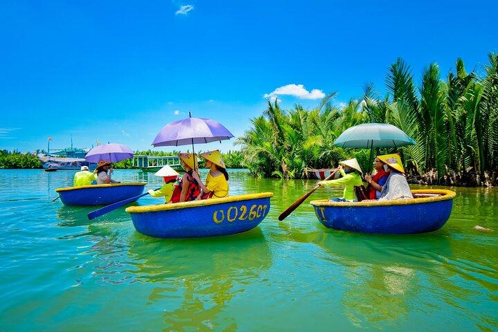 Hoi an Coconut Boat & Hoian ancient Town Tour From Danang orHoian