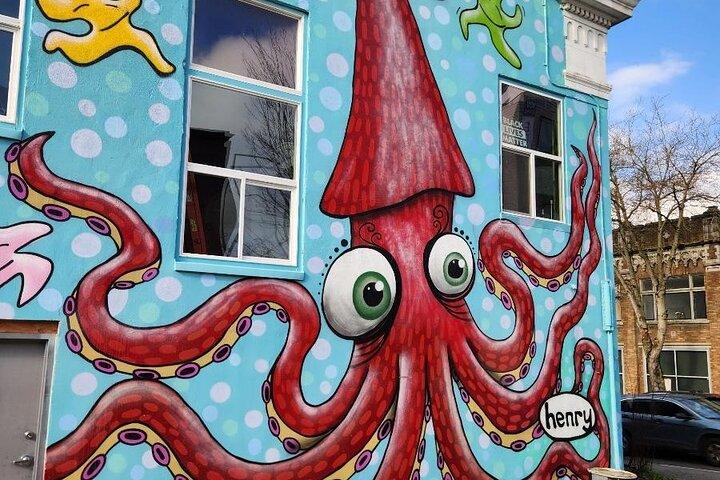Besuchen Sie die lustige Seite von Seattle Kunst/Pubs/Geschichte