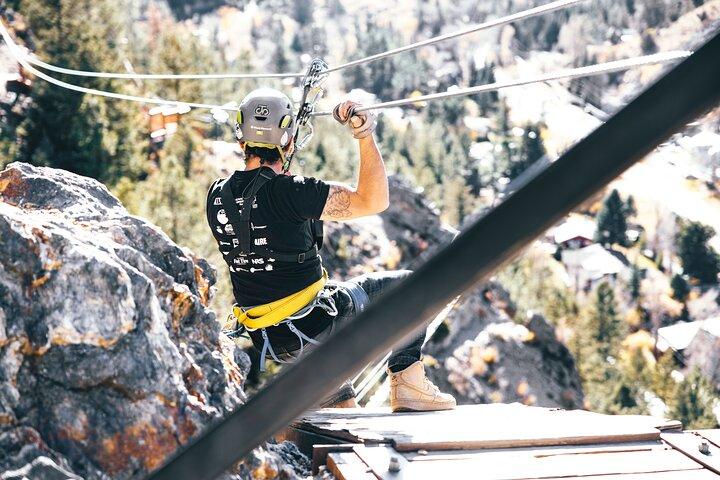 Rafting in acque bianche nell'Upper Clear Creek e zipline sulla scogliera da Idaho Springs