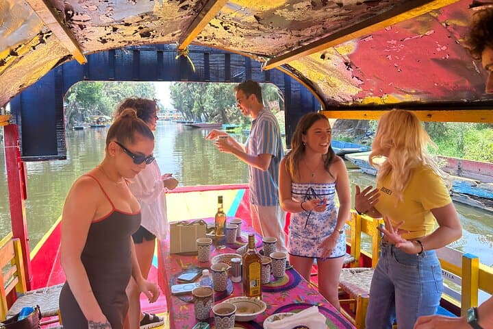 Xochimilco Barco Fiesta Tentacion 18+ with Open Bar and Tacos